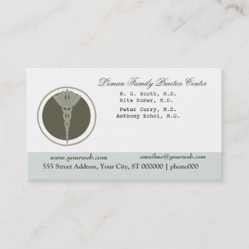 White Doctor Caduceus Medical Clinic Appointment by 911business at Zazzle