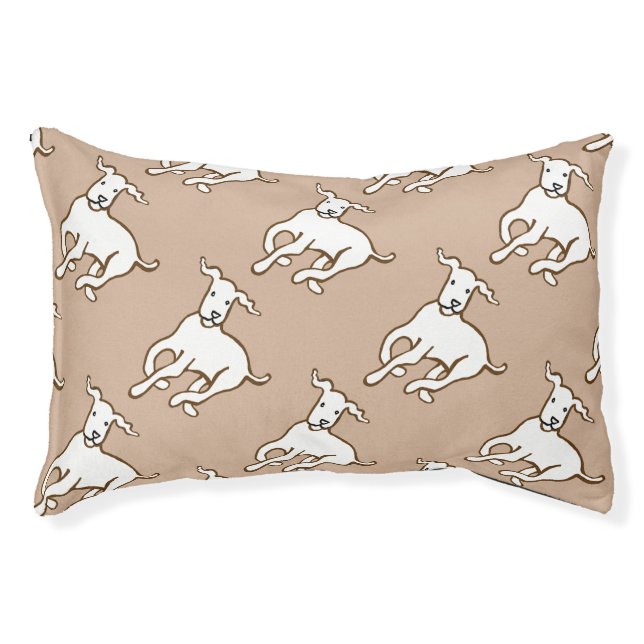 White dogs pet bed (Front)