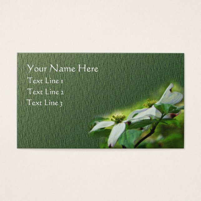 White Dogwood Flower Blossoms Floral (Front)