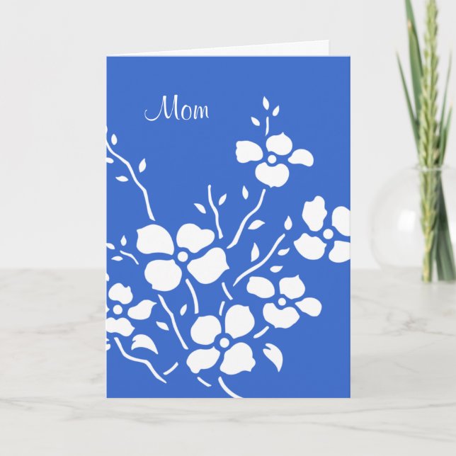 White Dogwood Mother's Day Card (Front)