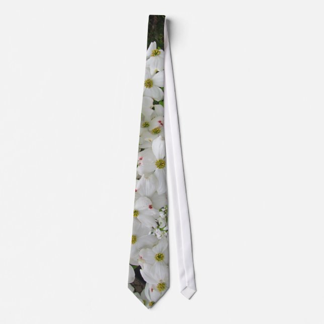 White Dogwood ~ tie (Front)