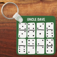 White Dominoes on Green Personalized