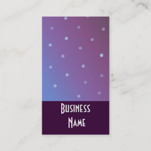 White Dots and Shades of Purple Business Card
