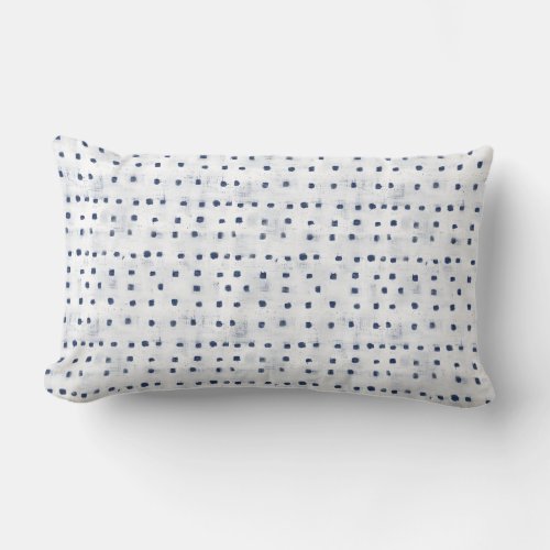 White Dots Lumbar Pillow