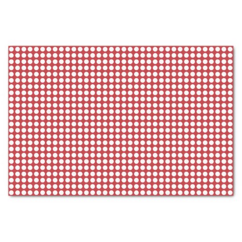 White Dots on Dark Red Tissue Paper