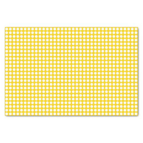 White Dots on Golden Yellow Tissue Paper