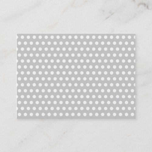 White Dots on Light Grey Business Card