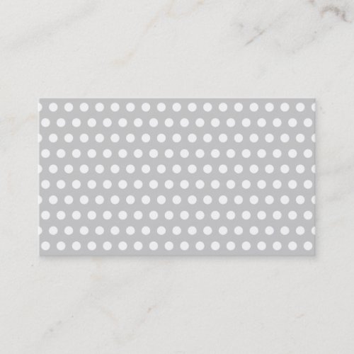 White Dots on Light Grey Business Cards