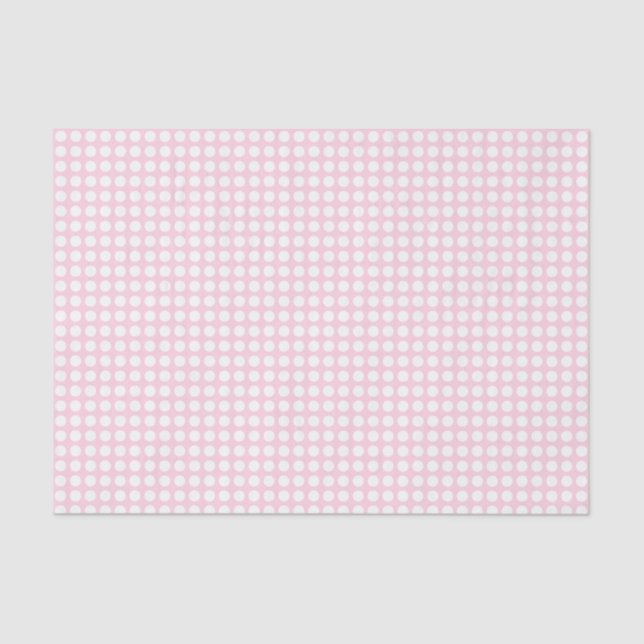 White Dots on Light Pink Tissue Paper (Front)