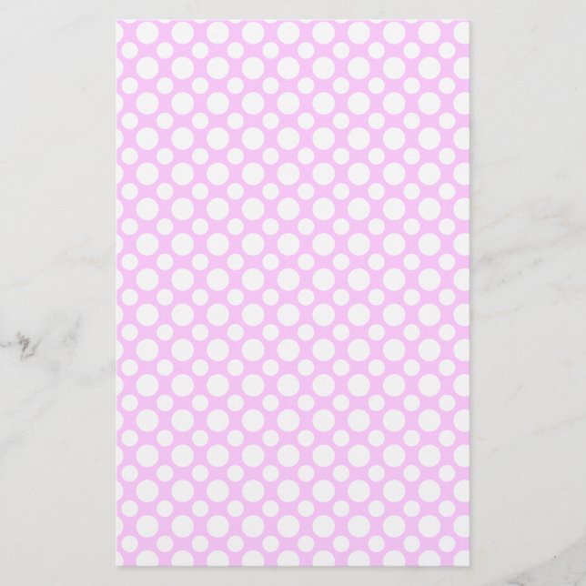 White Dots on Pink Scrapbook Paper (Front)