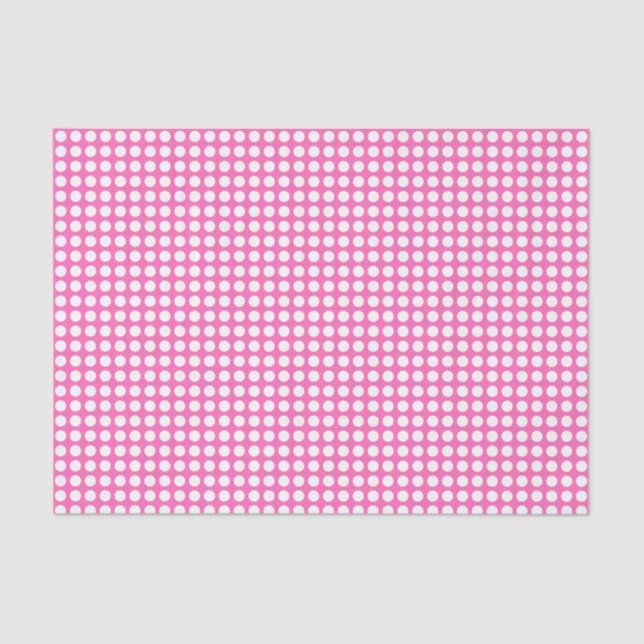 White Dots on Pink Tissue Paper (Front)