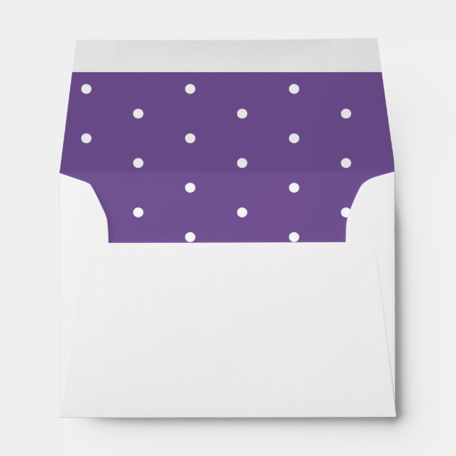 White Dots on Purple Envelope (Back (Bottom))