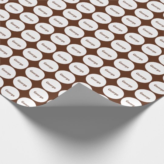 white dots on brown wrapping paper