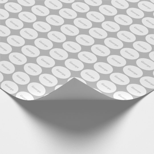 white dots on gray wrapping paper