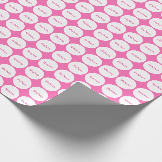 white dots on pink wrapping paper