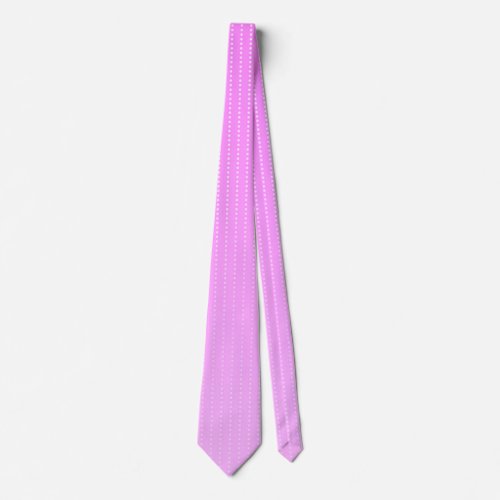 White dots pink pattern neck tie