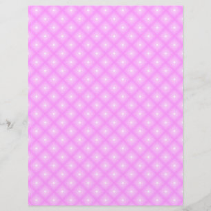 White Dots & Pink Plaid Scrapbook Paper Pages