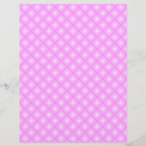 White Dots  Pink Plaid Scrapbook Paper Pages