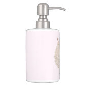 White Dots Round Sleeping Sheep Soap Dispenser And Toothbrush Holder (Right)