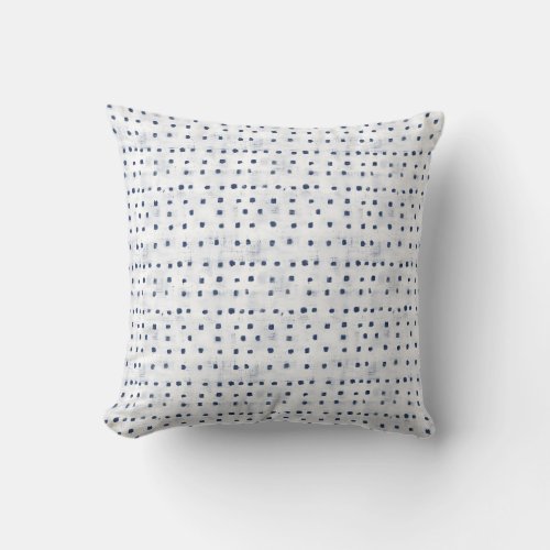 White Dots Throw Pillow