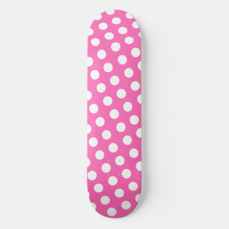 White dotted pattern skateboard