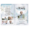 White Dove and Floral Funeral Program template
