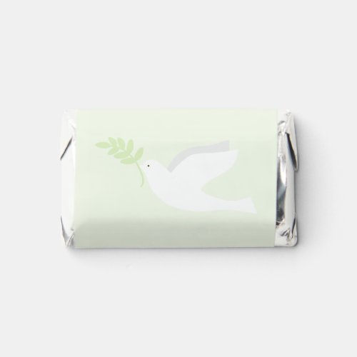 White Dove Baby Christening Personalized  Hersheys Miniatures