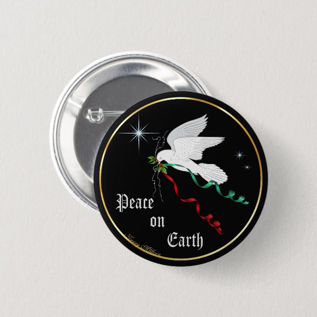 White Dove Button (Front & Back)