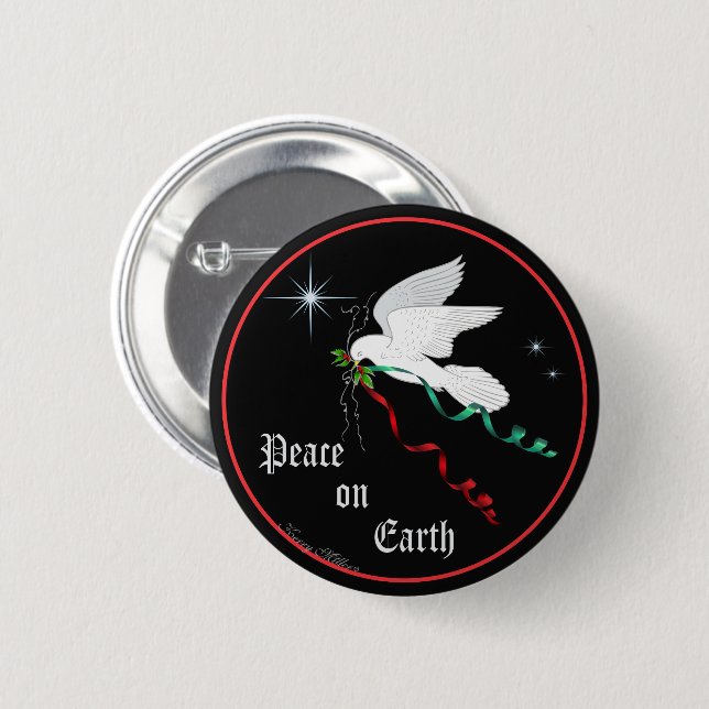 White Dove Button (Front & Back)
