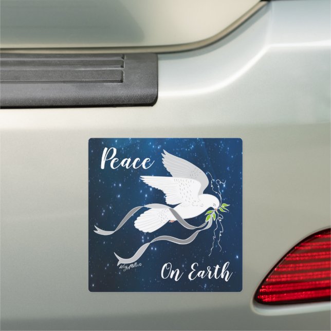 White Dove Car Magnet (In Situ)