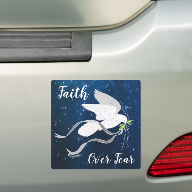White Dove Car Magnet (In Situ)