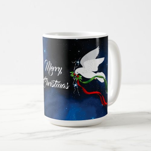 White Dove Christmas Mug