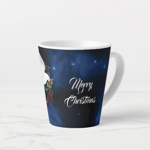 White Dove Christmas Small Latte Mug