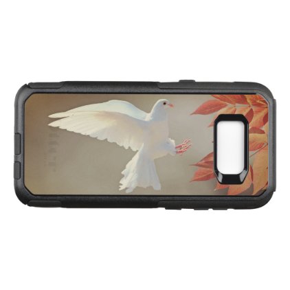 White dove in flight OtterBox commuter samsung galaxy s8+ case