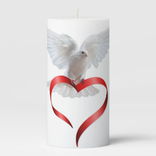 White Dove Candles & Candle Holders | Zazzle