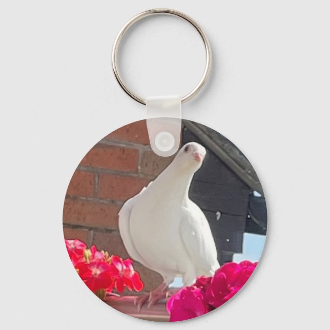 White Dove  Keychain (Front)