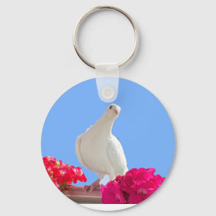 White Dove Keychain