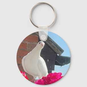 White Dove  Keychain