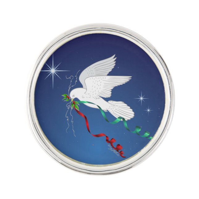 White Dove Lapel Pin (Front)