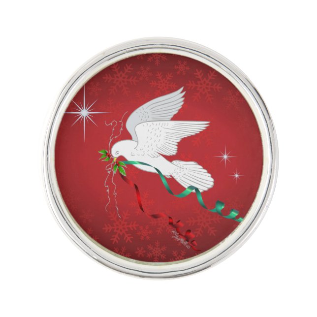White Dove Lapel Pin (Front)
