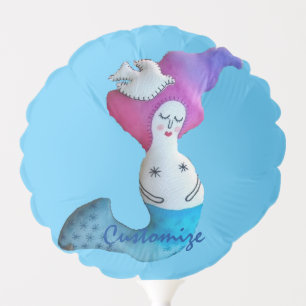 White Dove Mermaid Thunder_Cove Balloon