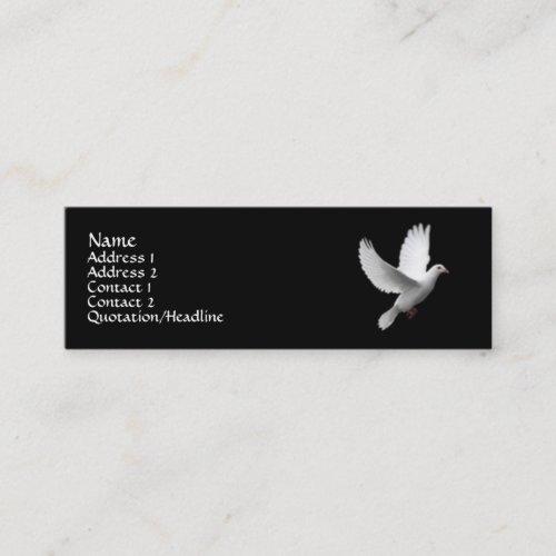 White Dove Business Card Template