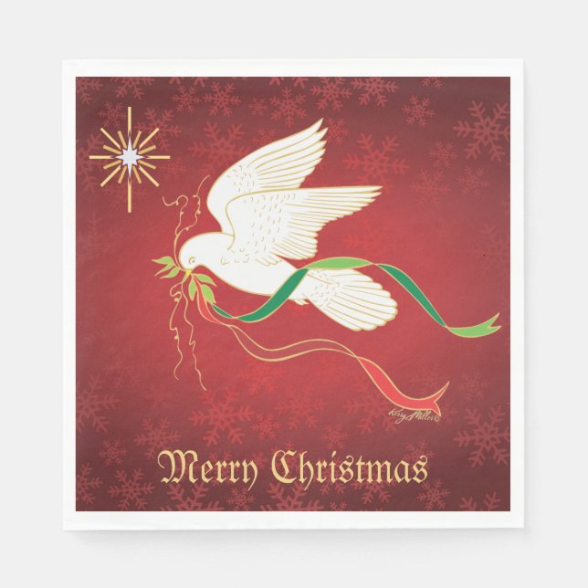 White Dove Napkins (Front)