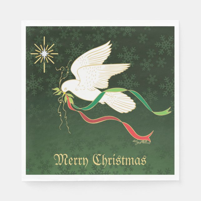 White Dove Napkins (Front)