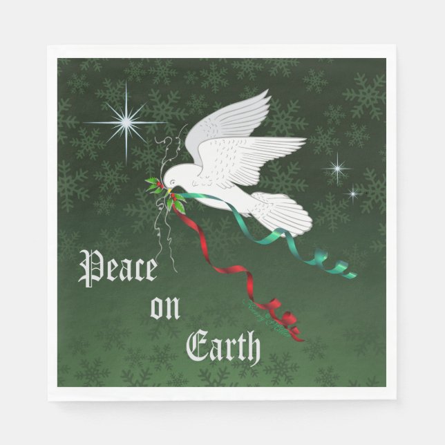 White Dove Napkins (Front)