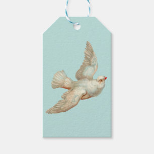 white dove of peace gift tags