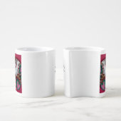 White Dove on Pink - Martha's Vineyard Coffee Mug Set (Side)