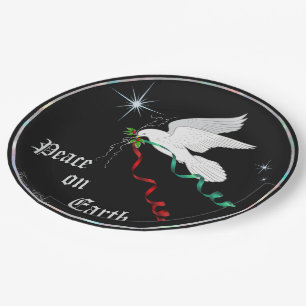 White Dove Paper Plates