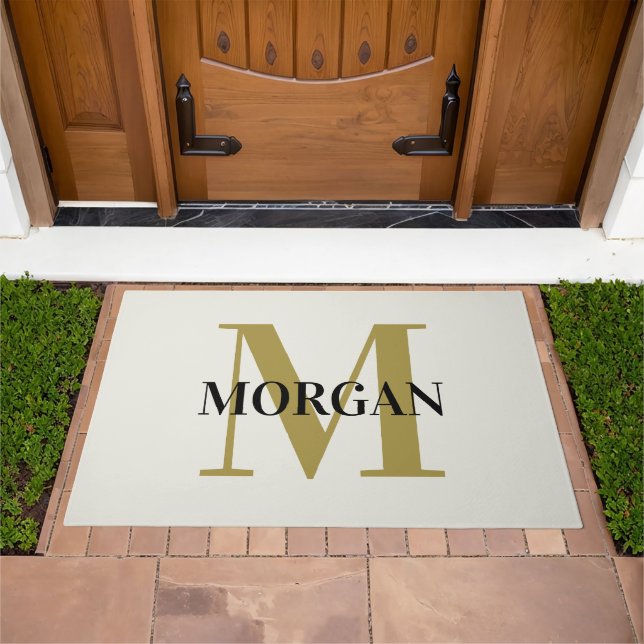 White Dove Solid Color Doormat (Outdoor)