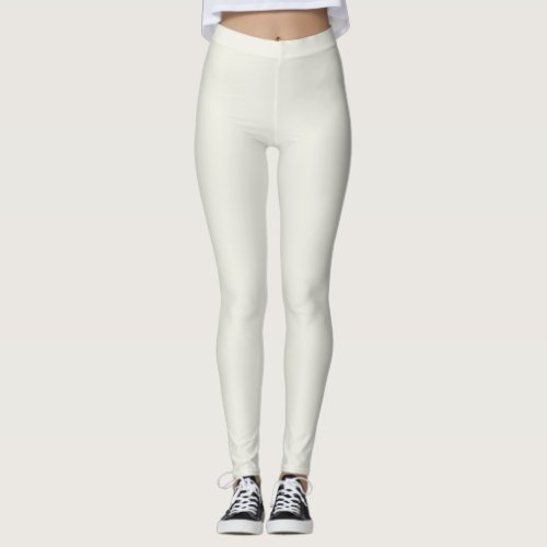 White Dove Solid Color Leggings